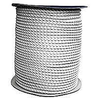 BAĞLAMA HALATI- çift burgulu-üç kollu polyester halat, 26mm, beyaz