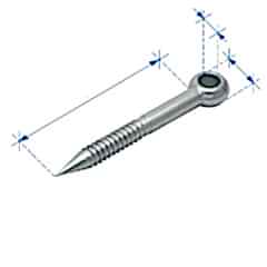 Gözlü Ağaç Vidası, Inox316, 4x45Mm