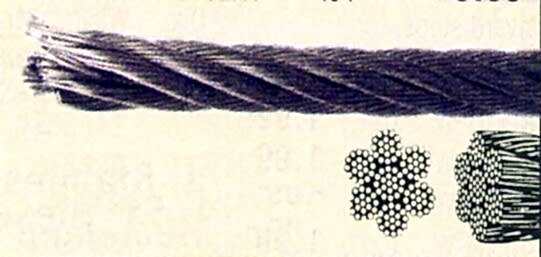 WIRE ROPE , AISI 316, 7*19 , 8 MM