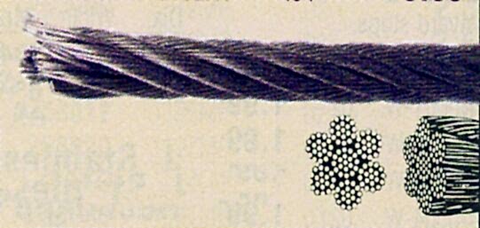 WIRE ROPE , AISI 316, 7*19 W/ PVC COATING 3-6MM