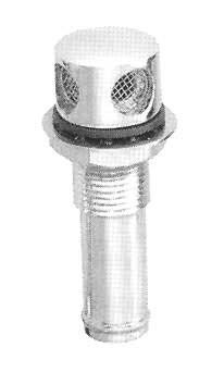 FUEL TANK VENT BRASS CROME PLATED