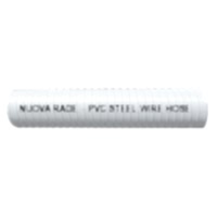 Sıvı Atık-Su Transfer Hortumu , PVC, Beyaz, Çelik Telle Güçlendirilmiş Ø32mm, 1 1/4''