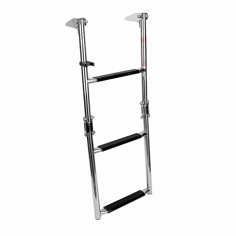 Platformlu Merdiven, 2+2 basamak, Inox 316, ø22mm, 276x740mm
