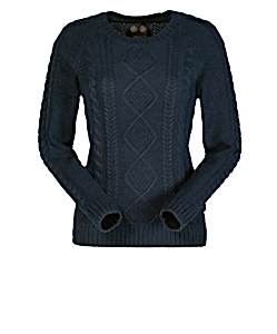 Musto Adams Crew Neck Cable Kazak