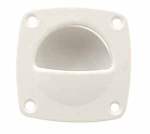 Plastik Gömme kulp 57x57 mm Beyaz