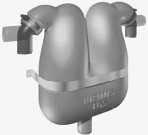 Jeneratör egzoz gaz/su ayırıcısı