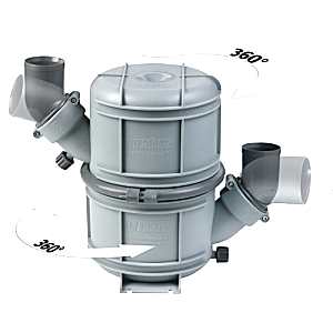 Waterlock. 60 mm iç çaplı egzoz hortumlarına uygundur. Su kapasitesi 10 litre'dir.