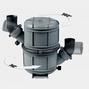 Waterlock. 90 mm iç çaplı egzoz hortumlarına uygundur. Su kapasitesi 10 litre'dir.