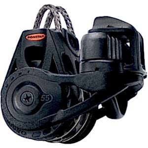 Ronstan 55 serisi Orbit vitesli makara. Üçlü, ayarlanabilir cemkilitli, otomatik.